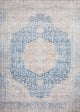 Layla LAY-07 Blue/Tangerine Area Rug
