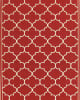 Meridian 1295r Red/Ivory Area Rug