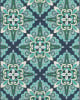 Meridian 2206b Blue/Green Area Rug