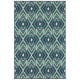 Meridian 2209b Navy/Green Area Rug