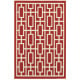 Meridian 9754r Red/Ivory Area Rug