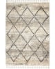Oslo Shag OSL01 Ivory/Grey Area Rug
