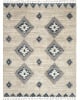 Oslo Shag OSL03 Ivory/Blue Area Rug