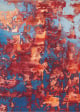 Prismatic PRS13 Blue Flame Area Rug