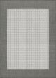 Recife Checkered Field Grey/White Area Rug