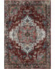 Samra SAM-10 Brick/Grey Area Rug