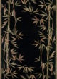 Sparta 3147 Black Bamboo Border Area Rug