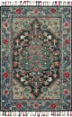 Zharah ZR-05 Navy/Blue Area Rug