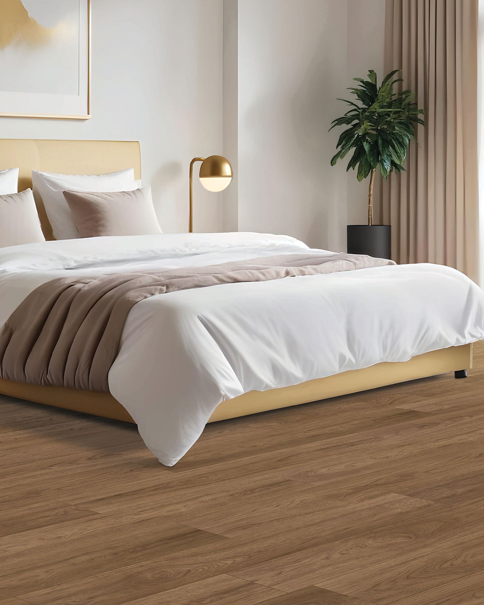 Woodstock Knoll Mocha Hickory Laminate | Carpet Exchange