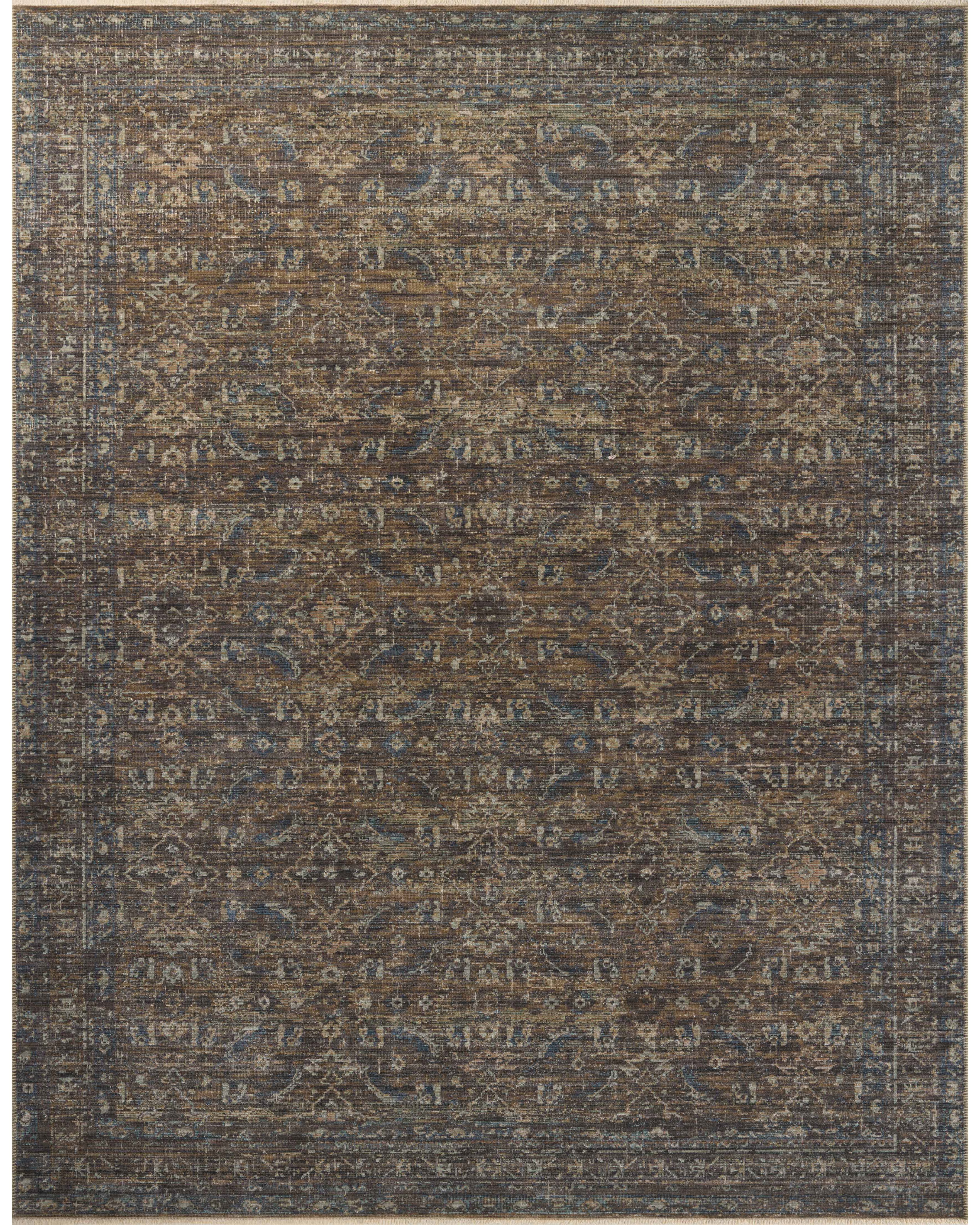 loloi heritage her 14 lagoon tobacco Loloi Heritage HER-14 Lagoon/Tobacco Rug