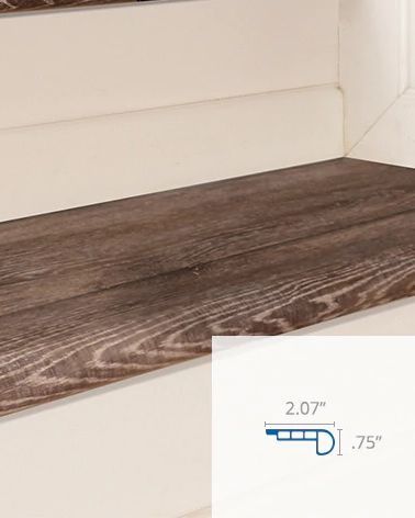 Coretec Grande Flush Stair Nose Trim Piece