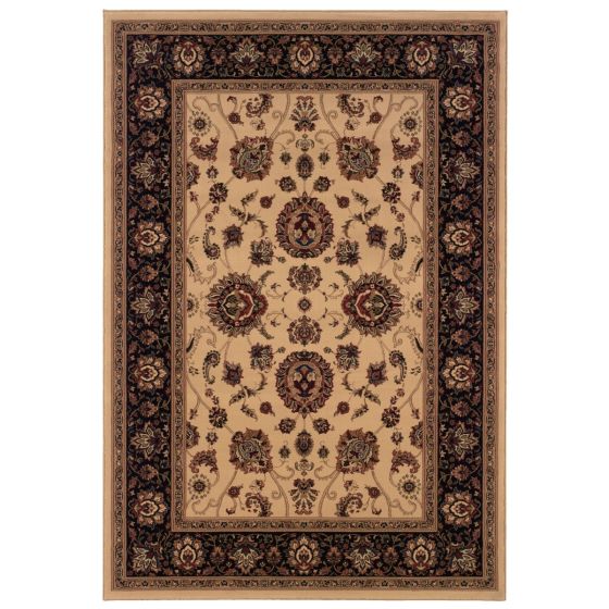 Ariana 130_7 Ivory/Black Area Rug