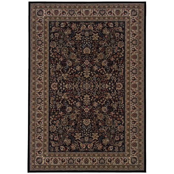 Ariana 213k Black/Ivory Area Rug