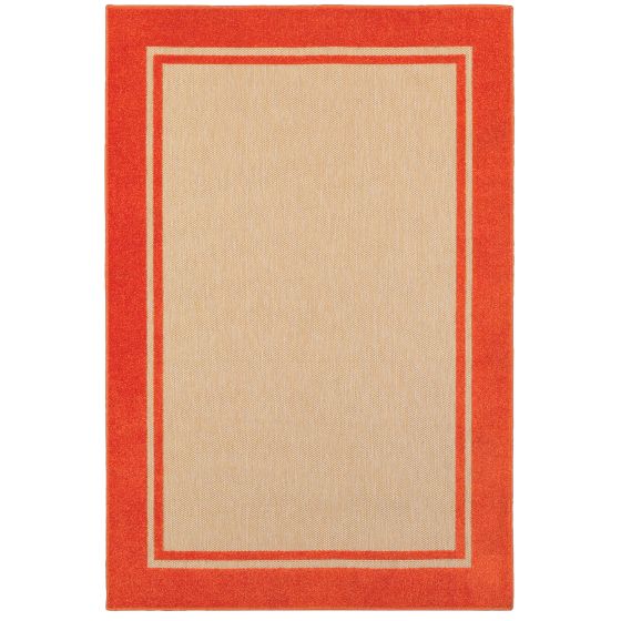 Cayman 5594q Sand/Orange Area Rug