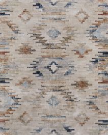 Melrose 39ULF Ivory/Blue/Brown 2x3 Area Rug | Carpet Exchange