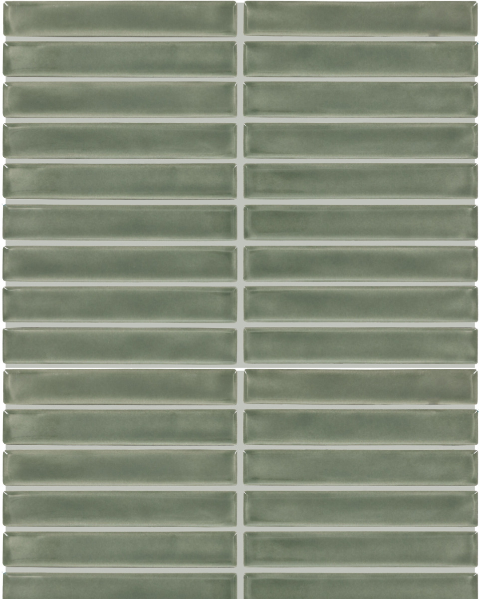 Daltile Artcrafted Aloe Glossy 1x6 Tile | Carpet Exchange