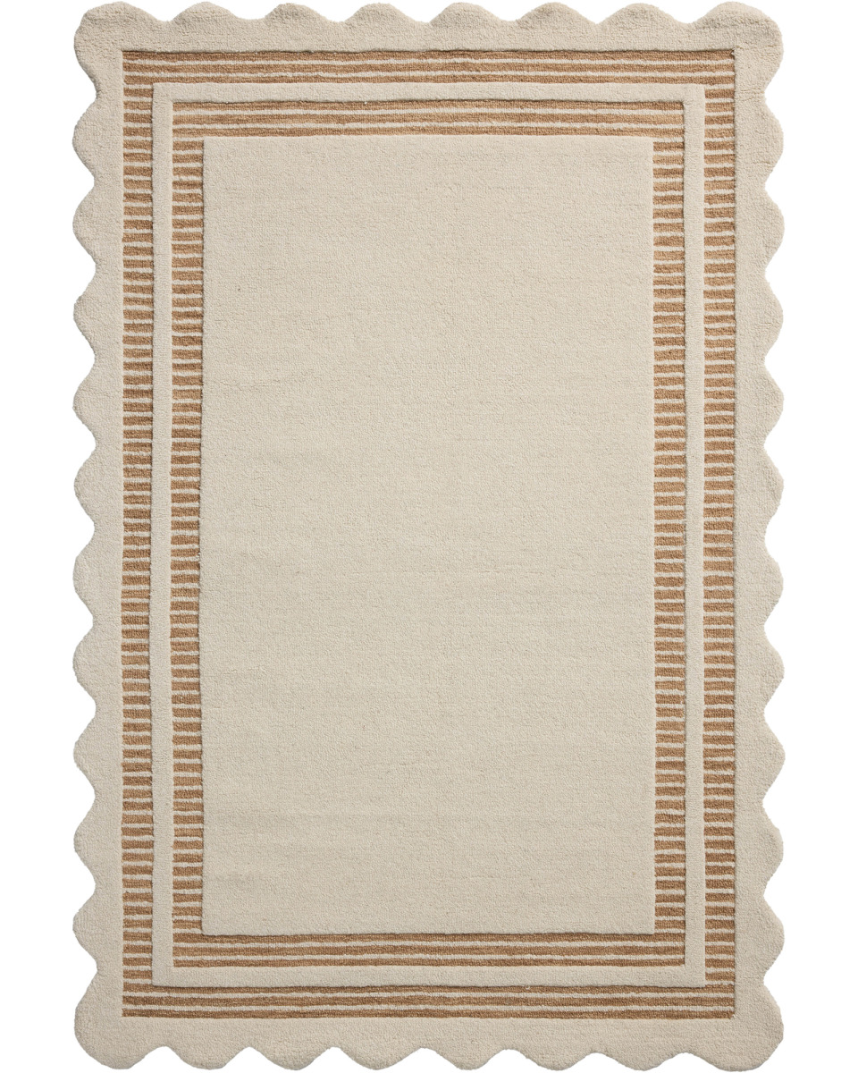 Loloi Scottie SCO-01 Ivory/Rust Area Rug | Carpet Exchange