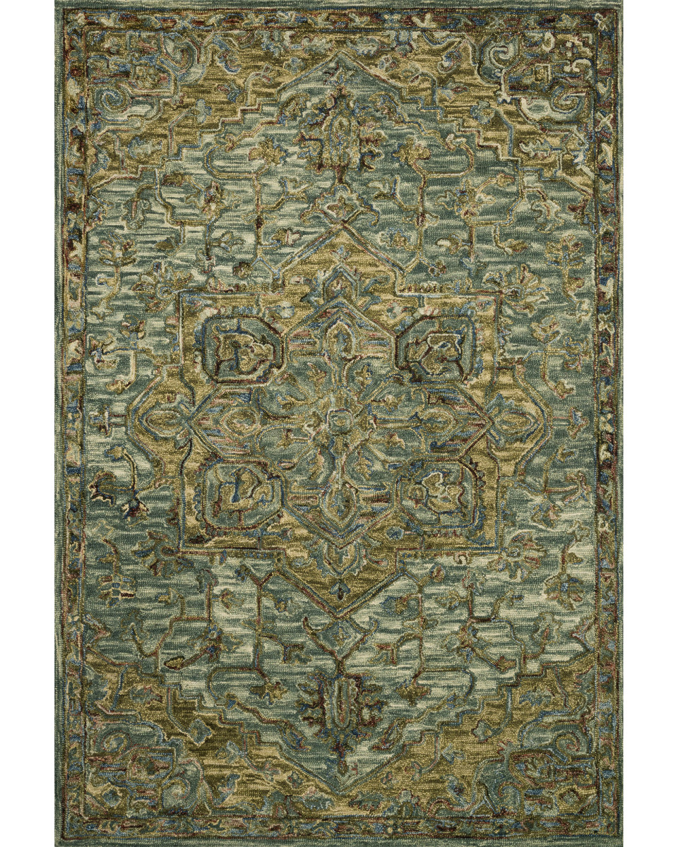 Loloi Victoria VK-20 Dark Green/Tobacco Rug