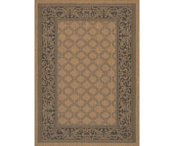 Recife Garden Lattice Cocoa/Black Area Rug