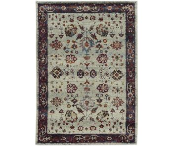 Andorra 6842d Stone/Red Area Rug