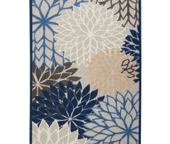 Aloha ALH05 Blue/Multicolor Area Rug