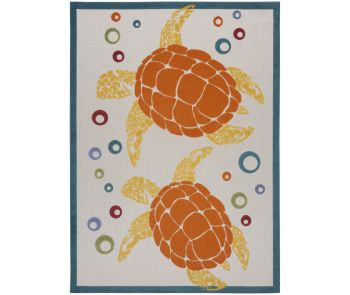 Aloha ALH27 Teal Multi Area Rug