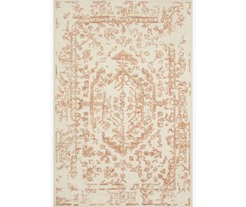 Annie ANN-01 White/Rust Area Rug
