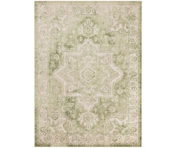 Astra Machine Washable ASW12 Ivory Green Rug