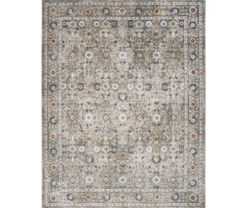 Astra Machine Washable ASW16 Gold Grey Rug