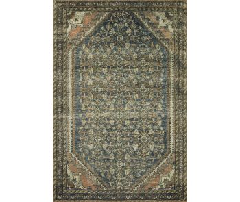 Banks BAN-02 Denim/Clay Area Rug