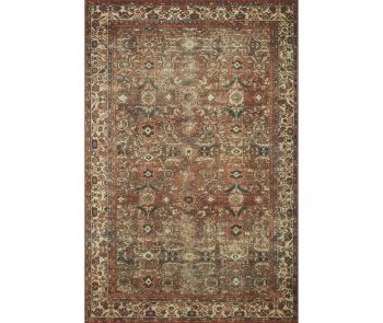 Banks BAN-04 Brick/Ivory Area Rug
