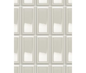 Baroque Pewter Glossy Ceramic Tile