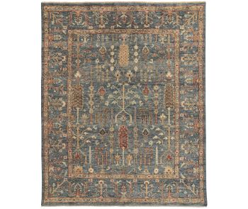 Carrington 6499F Blue/Red/Gold Area Rug