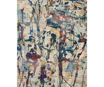 Fusion FSS10 Cream Multicolor Area Rug