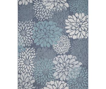 Garden Oasis GOA06 Navy Area Rug