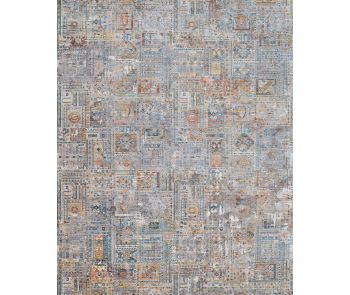 Halli Persian Panel Skyblu Stone Area Rug