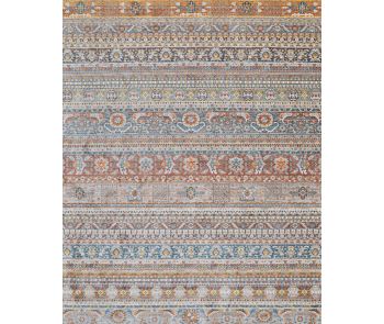 Halli Bokhara Stone Brick Area Rug