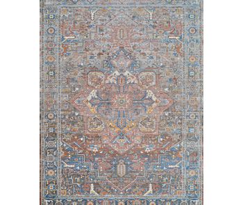 Halli Kerman Brick Brown Area Rug