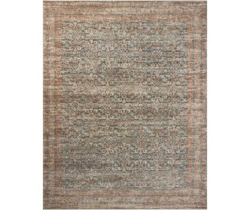 Heritage HER-12 Blue/Rust Area Rug