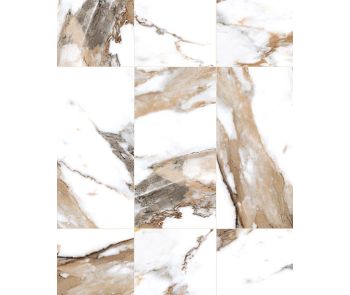 Iconic Calacatta Gold Marble Porcelain Tile