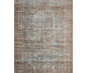 Jules Jul-05 Lagoon/Brick Area Rug