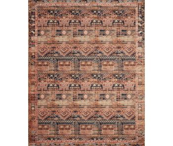 Layla LAY-14 Mocha/Blush Area Rug