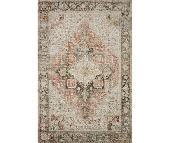 Lenna LEA-03 Rust/Charcoal Area Rug