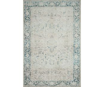 Lenna LEA-06 Natural/Denim Area Rug