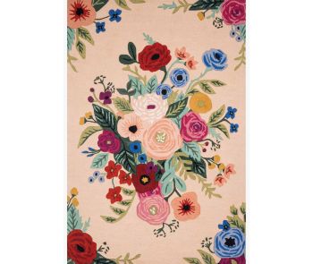Les Fleurs LES-03 Blush/Multi Area Rug