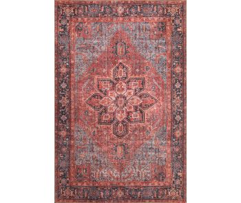 London 4805 Red Area Rug