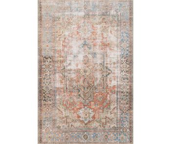 Loren LQ-15 Terracotta/Sky Area Rug