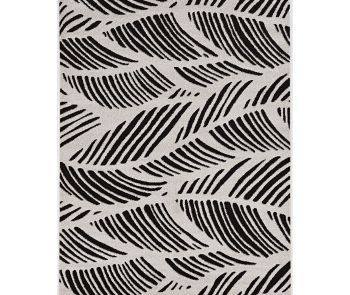 Lucia 2770 Black/White Folia Area Rug