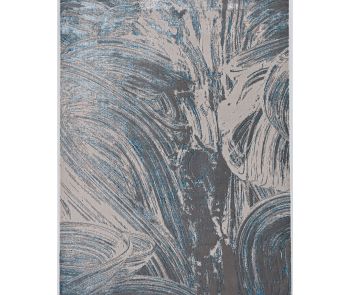 Luna 7130 Silver/Blue Stroked Area Rug