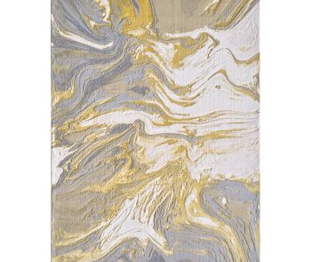 Luna Gold/Grey Watercolors Area Rug